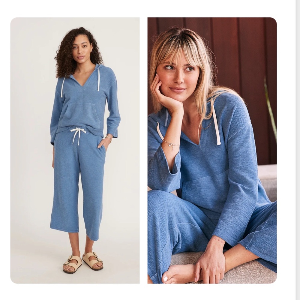 Marine Layer Cozy Blue Sweatshirt, L